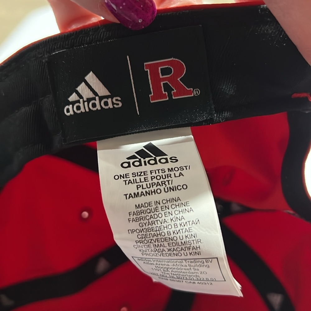 Adidas Red Rutgers Cap one size - Picture 9 of 11